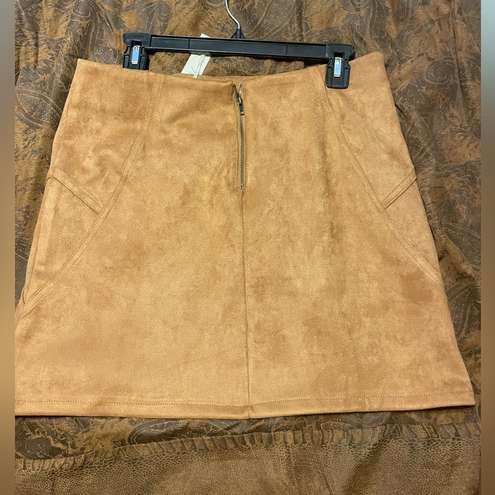 Faux suede skirt brand new